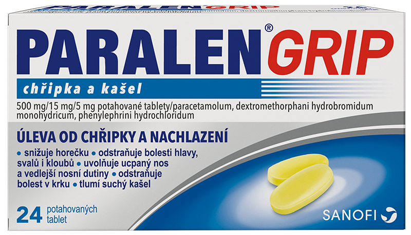 PARALEN® GRIP chřipka a kašel