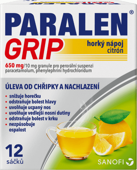 PARALEN® GRIP HORKÝ NÁPOJ citrón